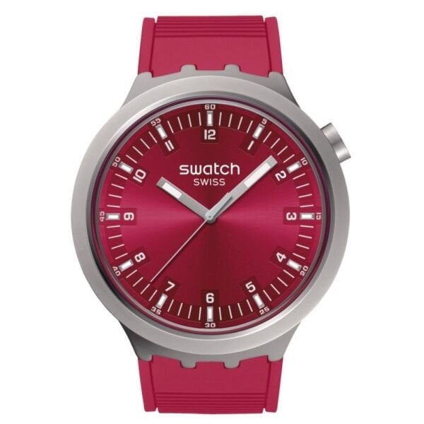 SB07S104 Swatch Scarlet Shimmer Erkek Kol Saati