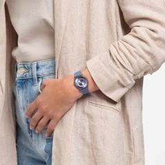 SS08N100-S14 Swatch Denim Blue Kadın Kol Saati