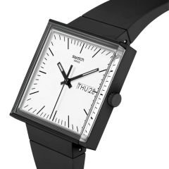 SO34B700 Swatch What If ... Black ? Erkek Kol Saati