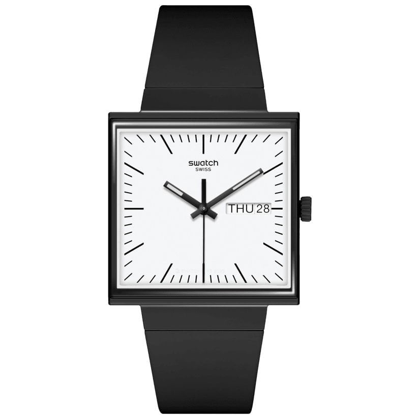 SO34B700 Swatch What If ... Black ? Erkek Kol Saati