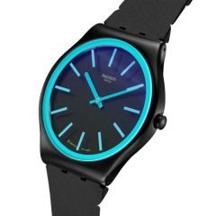 SS07B111 Swatch Obsidian Shimmer Erkek Kol Saati