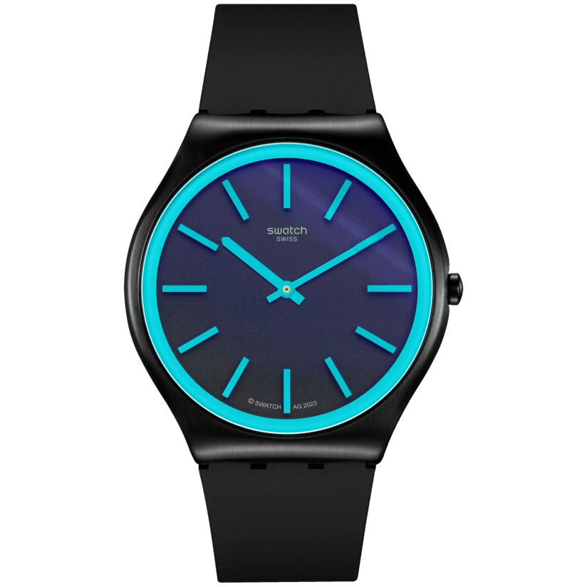 SS07B111 Swatch Obsidian Shimmer Erkek Kol Saati