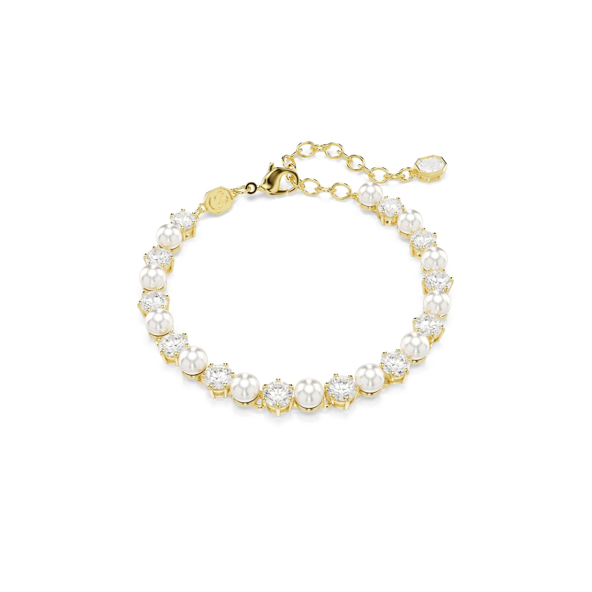 5742026 Swarovski Bilezik Matrıx:Tb Pearl Whıte/Gos