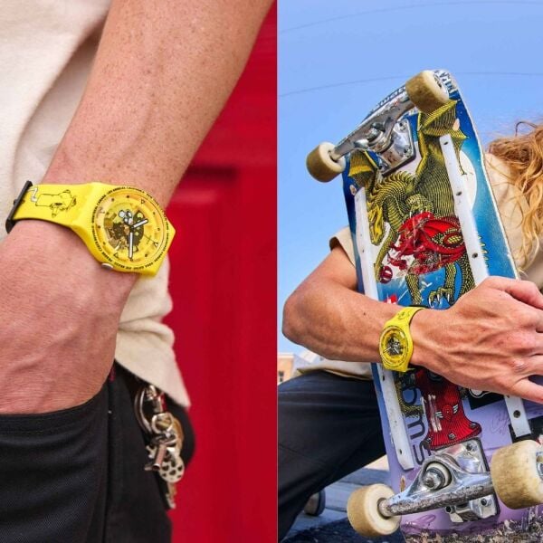 SO29J101 Swatch Time With Andy Anderson Unisex Kol Saati