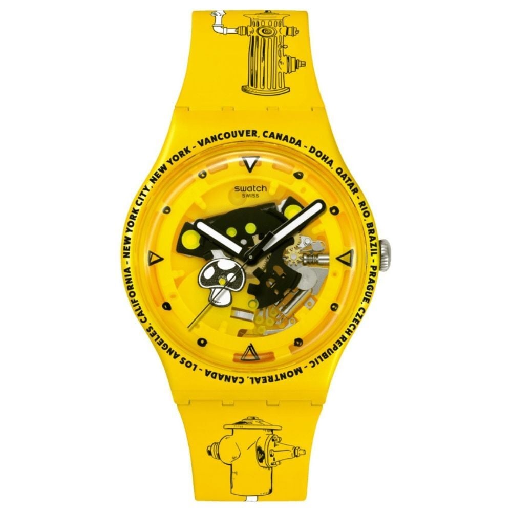 SO29J101 Swatch Time With Andy Anderson Unisex Kol Saati