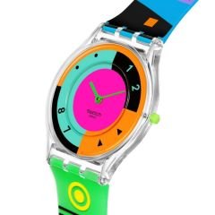 SS08K119 Swatch Neon Hot Racer Bayan Kol Saati