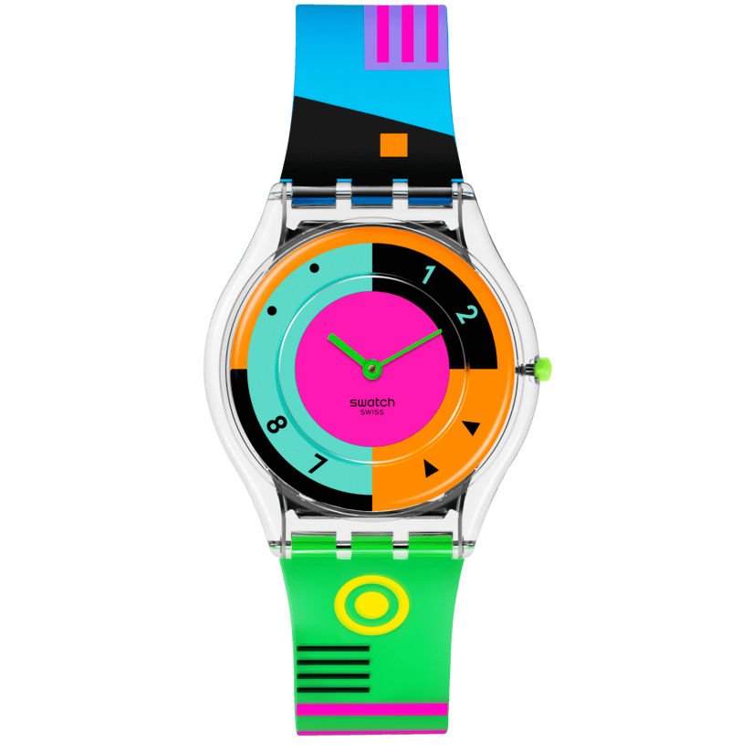 SS08K119 Swatch Neon Hot Racer Bayan Kol Saati