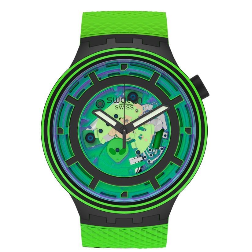 SB01B125 Swatch Big Bold Come In Peace! Unisex Kol Saati