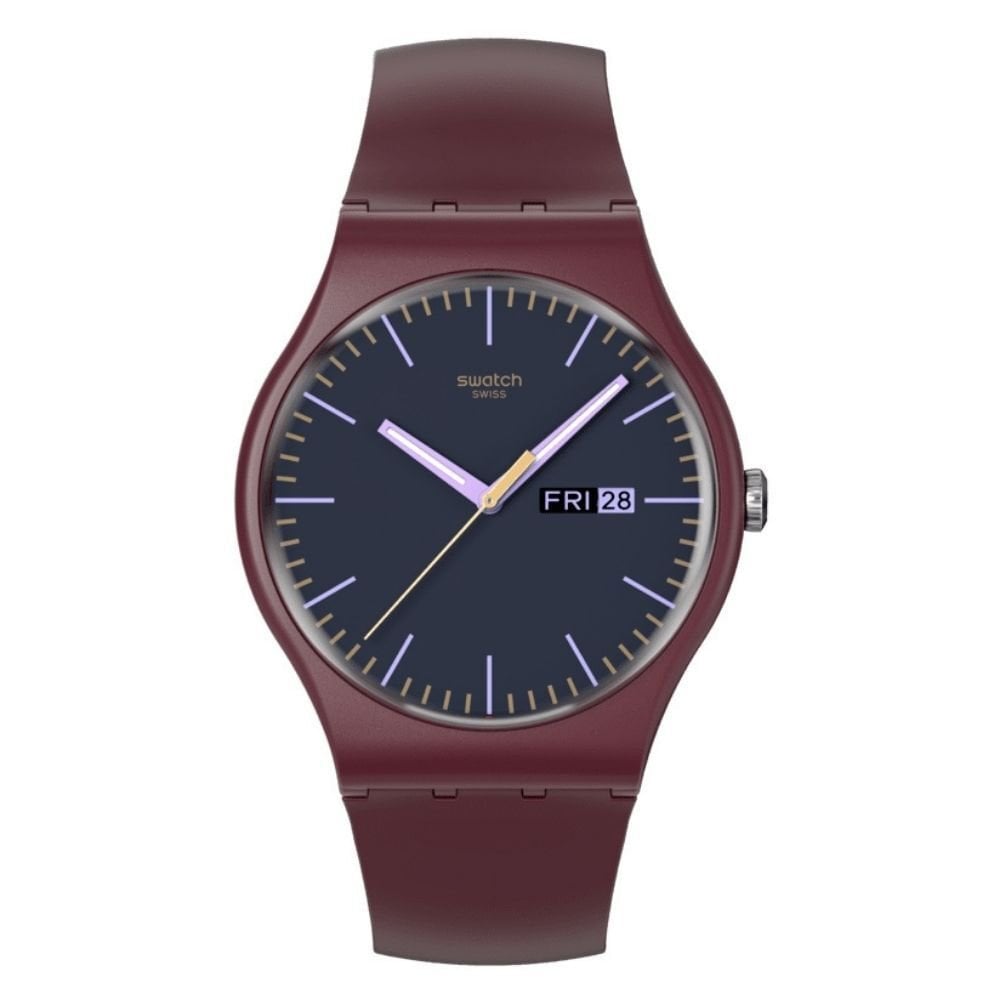 SO29R707 Swatch Burgundy Berry Erkek Kol Saati