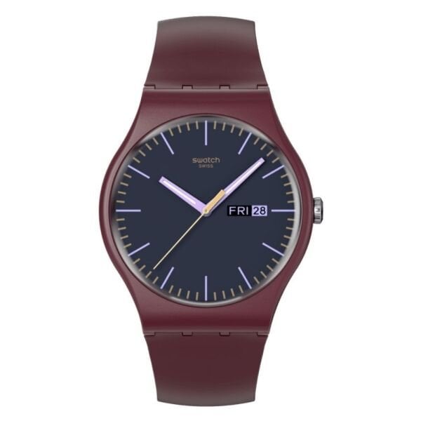 SO29R707 Swatch Burgundy Berry Erkek Kol Saati
