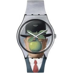 SUOZ350 Swatch Le Fıls De L'Homme By Rene Magrıtte Unisex Kol Saati