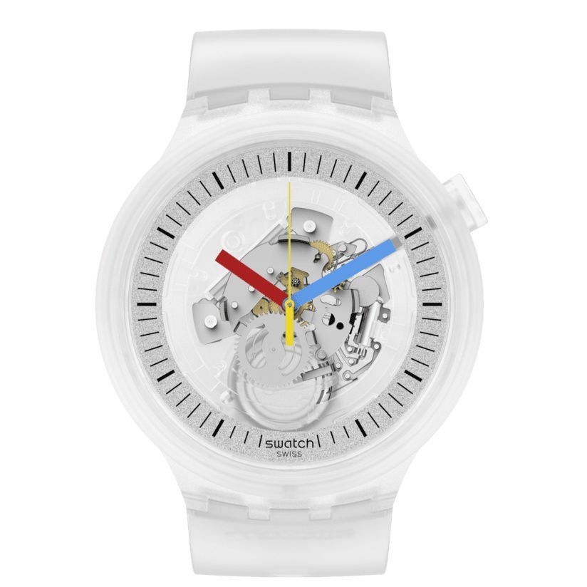 SB01K100 Swatch Clearly Big Bold Unisex Kol Saati