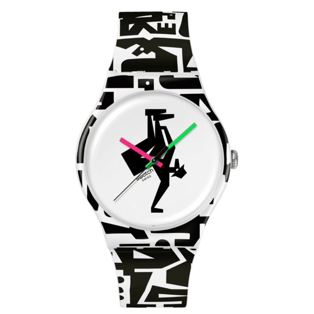 SO29Z147 Swatch 'Grotesk' Freeze Time Unisex Kol Saati