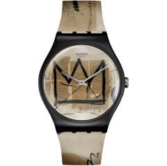 SUOZ355 Swatch Untitled by Jean-Michel Basquiat Unisex Kol Saati