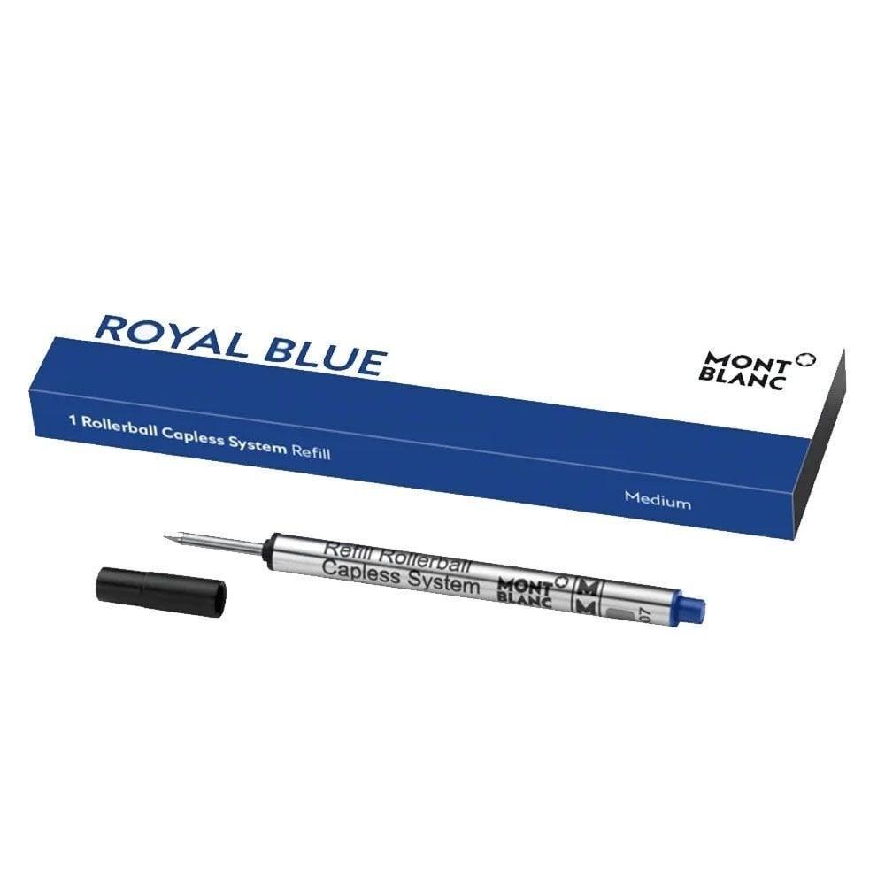 128243 Mont Blanc Rollerball Capless Refill Medium Blue