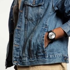 SB02B404 Swatch Big Bold Chequered Silver Erkek Kol Saati
