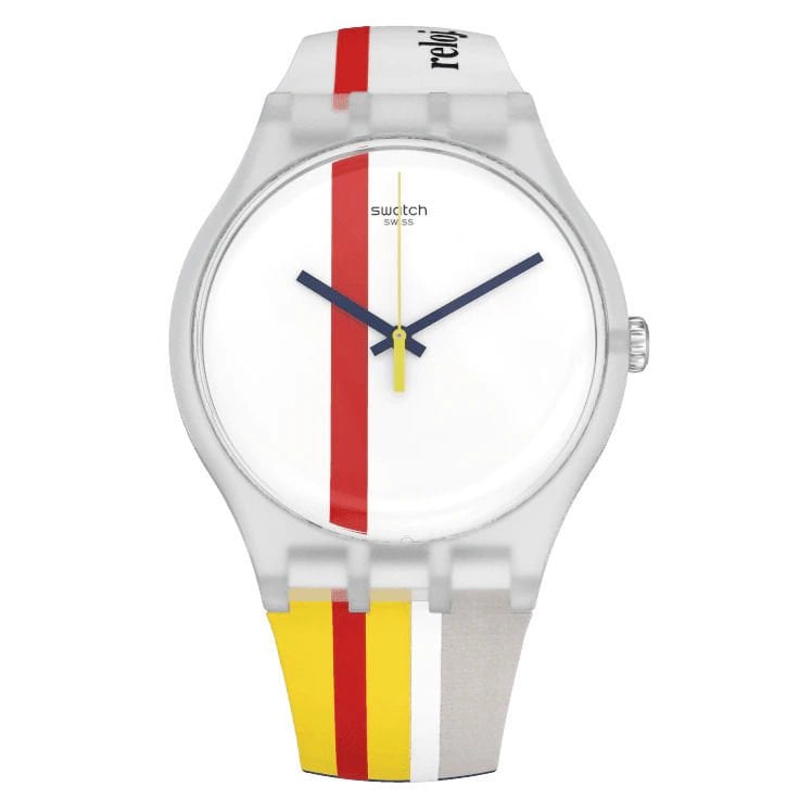 SUOZ297 Swatch The Red Shiny Line Unisex Kol Saati