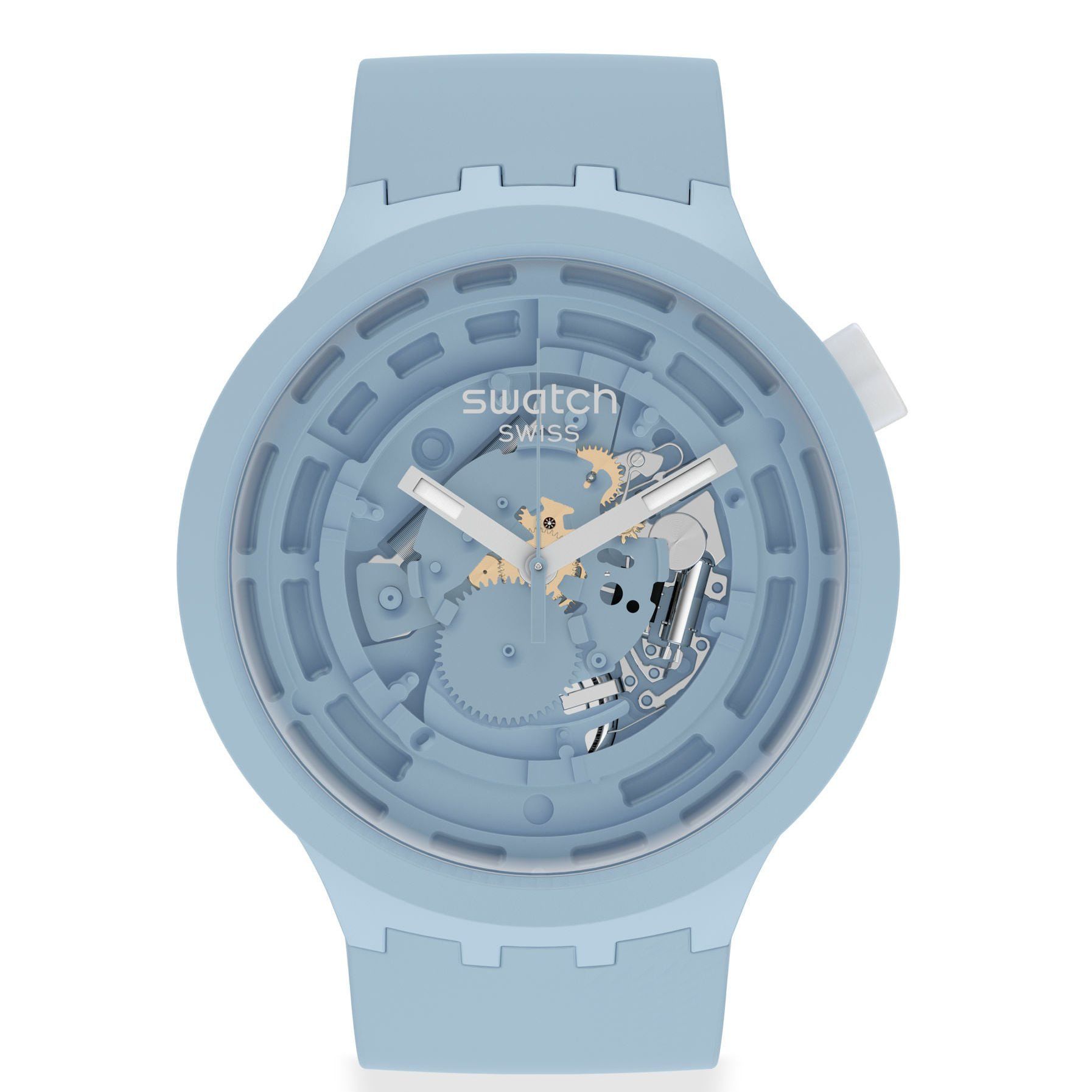 SB03N100 Swatch Big Bold Ceramic C-Blue Unisex Kol Saati