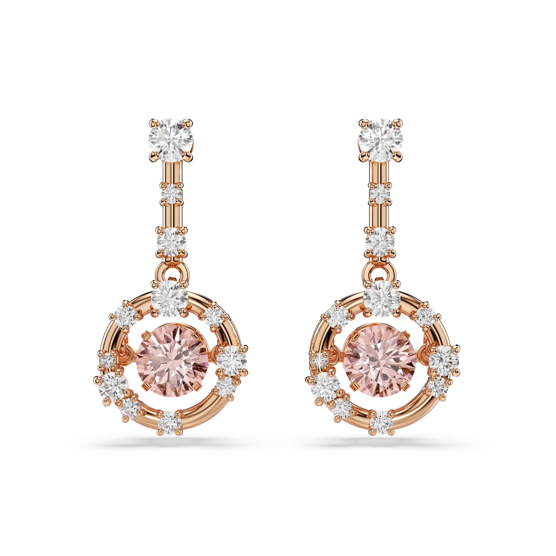 5744239 Swarovski Küpe Constella:Pe Famor/Ros
