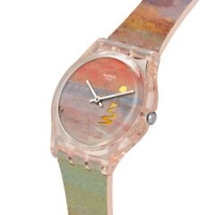 SO28Z700 Swatch Turner's Scarlet Sunset Unisex Kol Saati SO28Z700