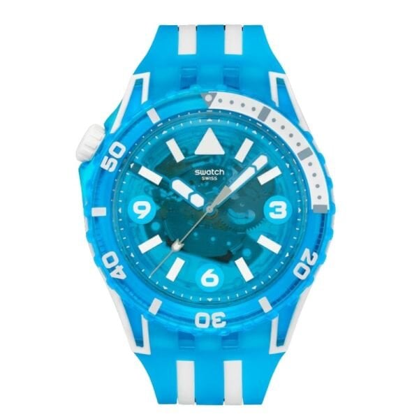SSCU09S100 Swatch Scubaqua Blue Fire Erkek Kol Saati SSCU09S100
