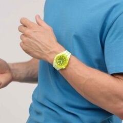 SSCU09J100 Swatch Scubaqua Egg Yolk Erkek Kol Saati SSCU09J100