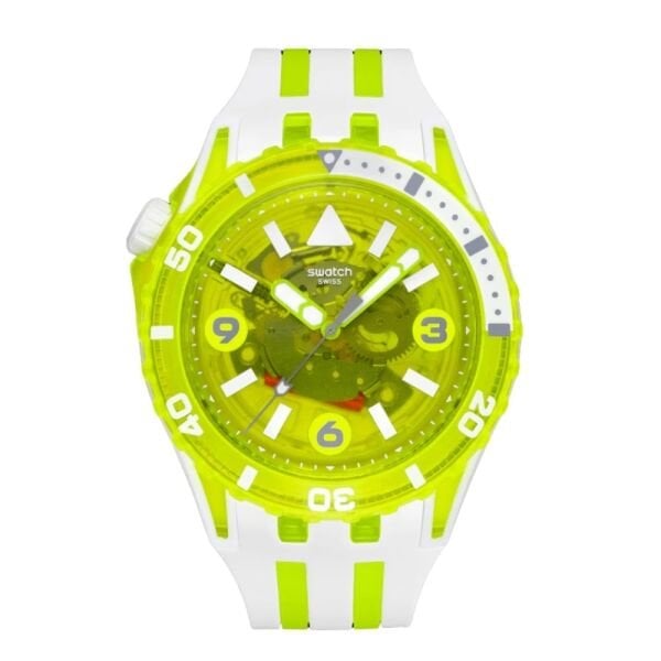 SSCU09J100 Swatch Scubaqua Egg Yolk Erkek Kol Saati SSCU09J100