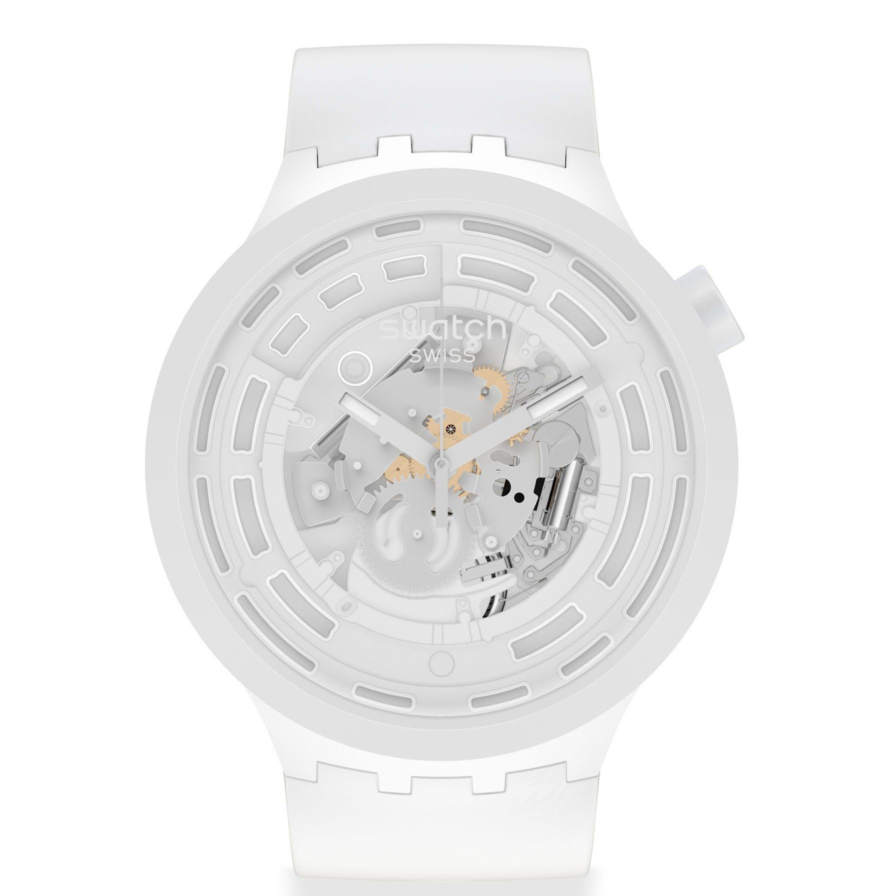 SB03W100 Swatch Big Bold Ceramic C-White Unisex Kol Saati