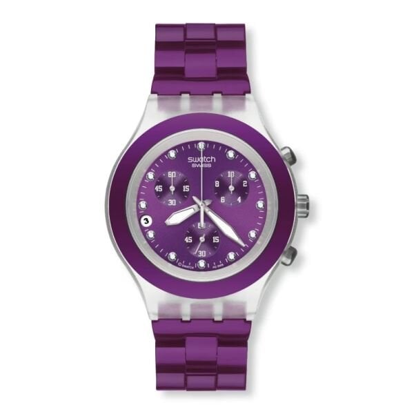 SVCK4048AG Swatch Full-Blooded Blueberry Bayan Kol Saati