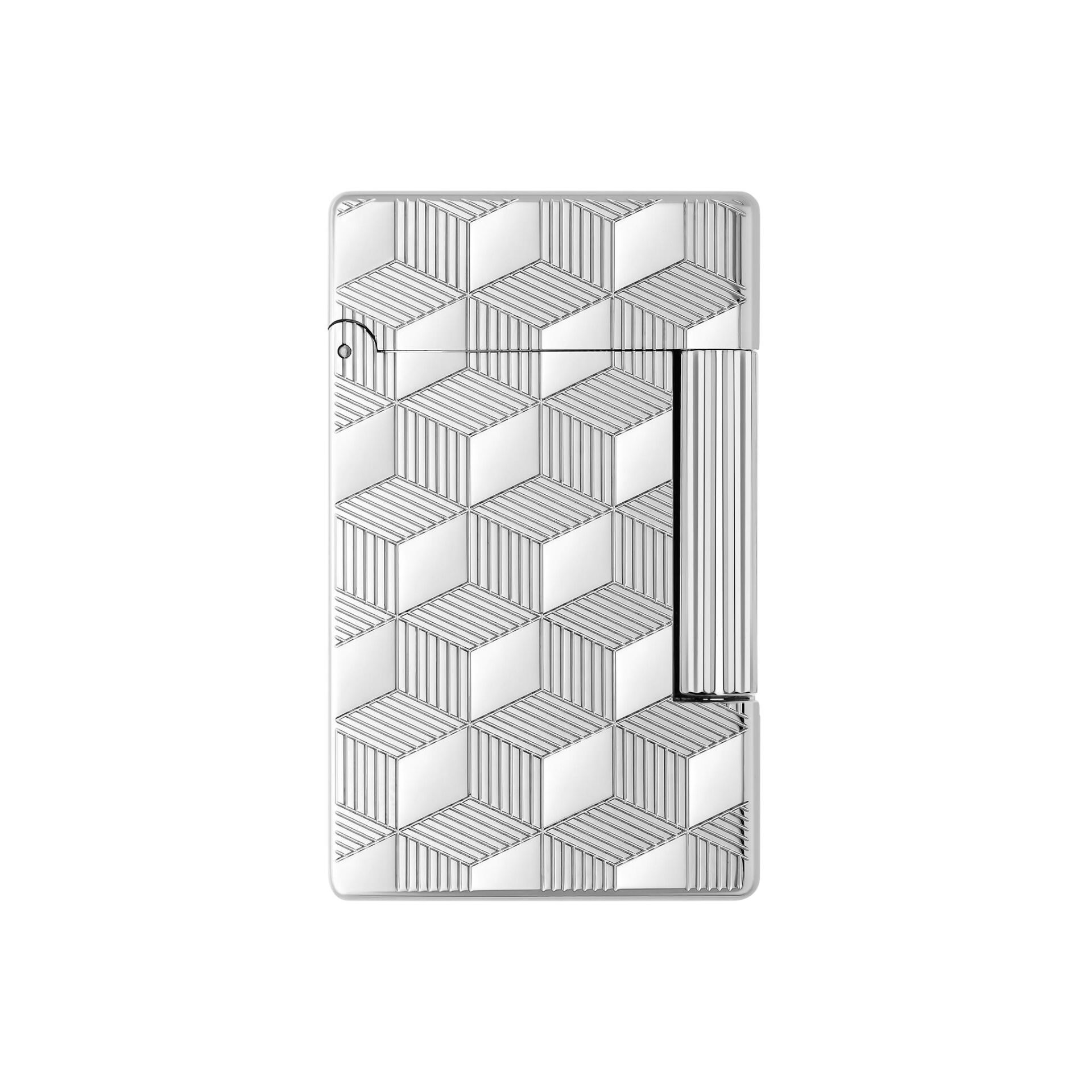 020840 St Dupont Inital Guilloche Silver Çakmak
