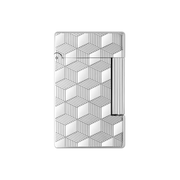 020840 St Dupont Inital Guilloche Silver Çakmak