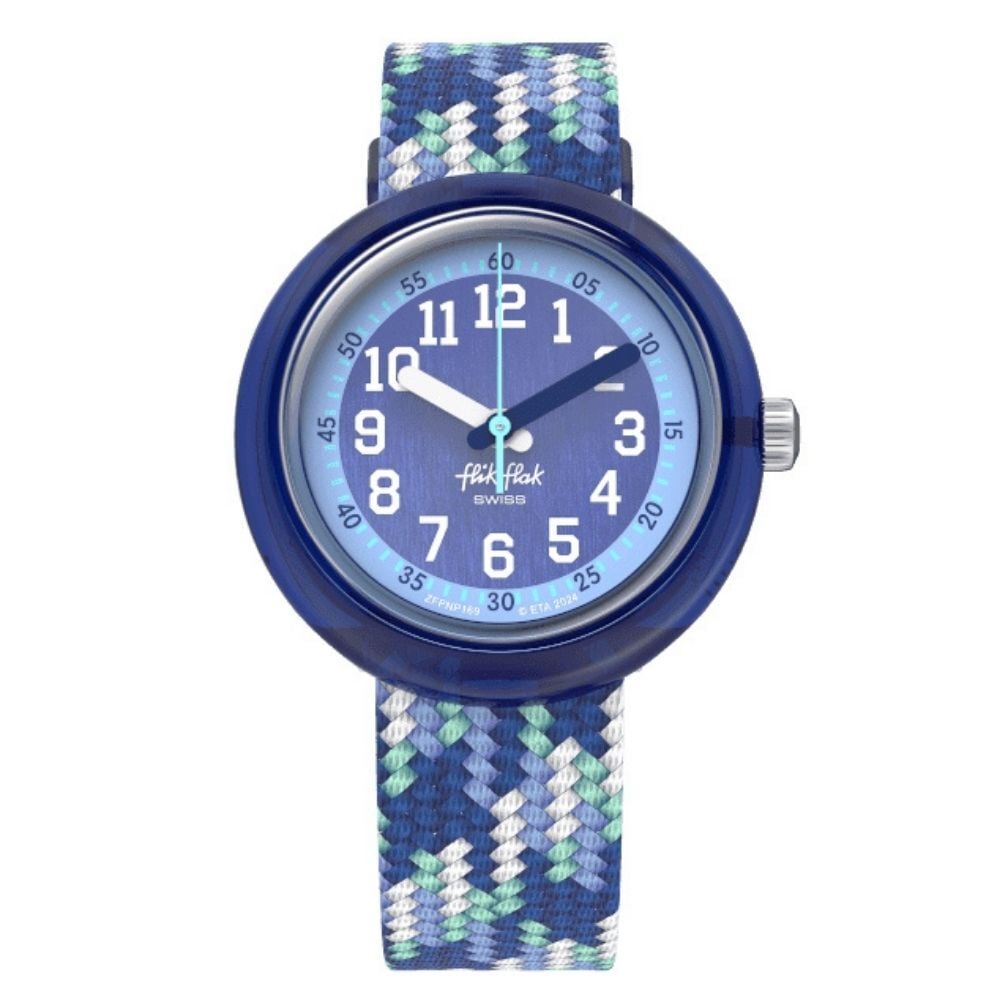 FPNP169 Flik Flak Braid in Blue Çocuk Kol Saati FPNP169