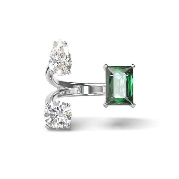 5676969 Swarovski Yüzük Mesmera:Ring Op Green White/Rhs 52 5676969