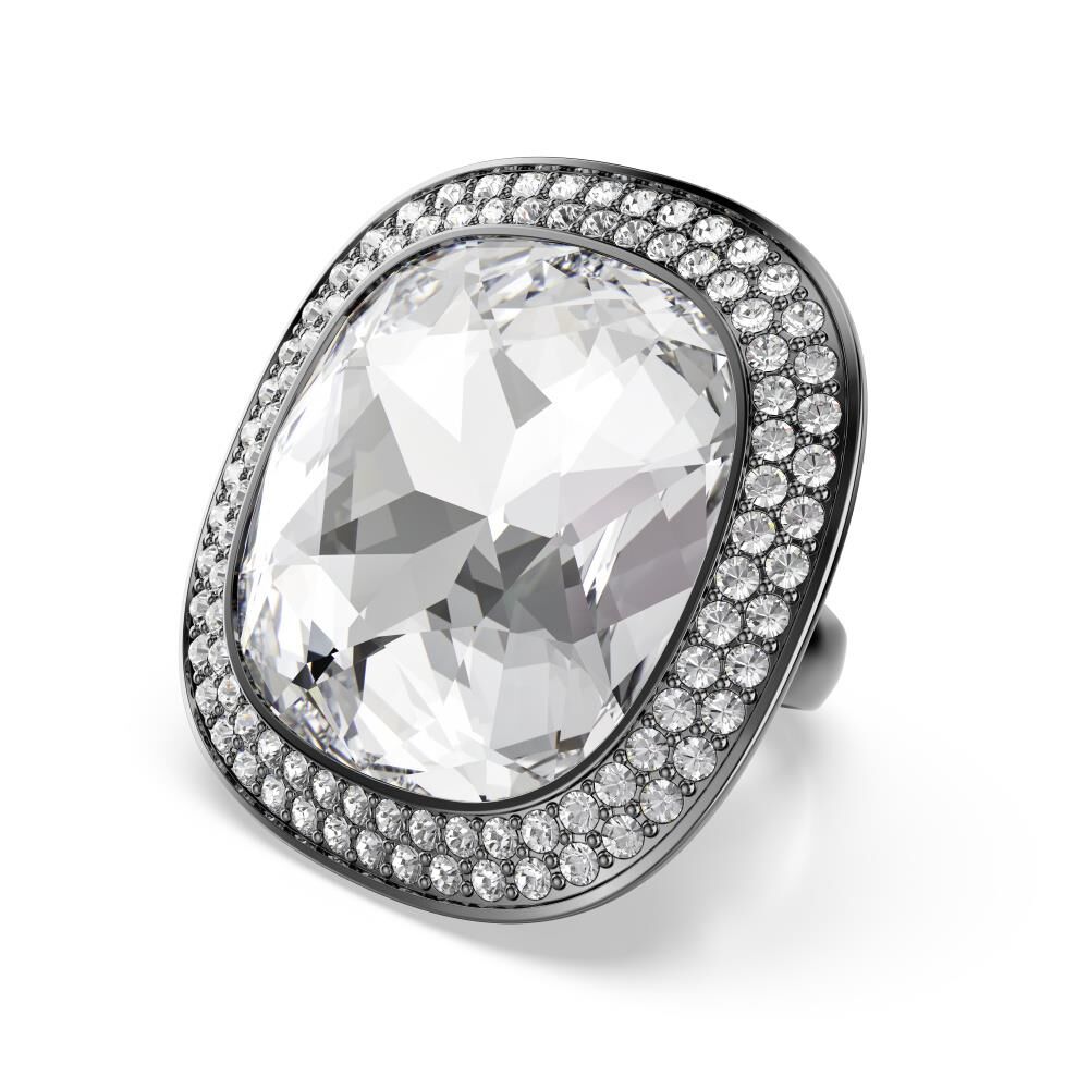 5760117 Swarovski Yüzük Una:Rıng Xl Cushıon Lıght Cry/Bru 50-55