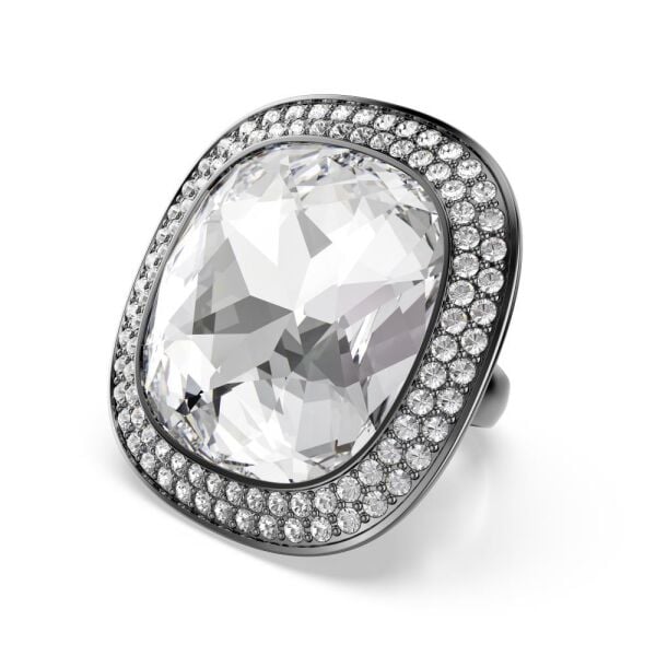 5760117 Swarovski Yüzük Una:Rıng Xl Cushıon Lıght Cry/Bru 50-55