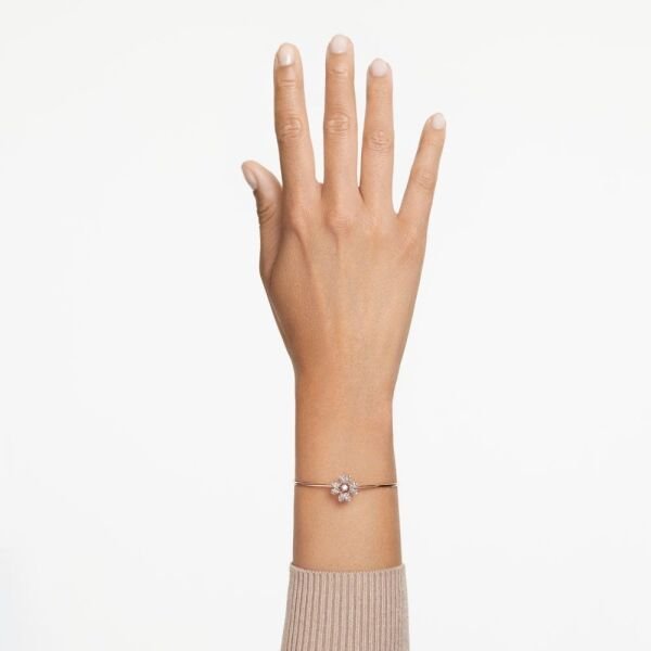 5674487 Swarovski Bilezik Idyllia:Bracelet Cz Clover Silk/Ros M 5674487