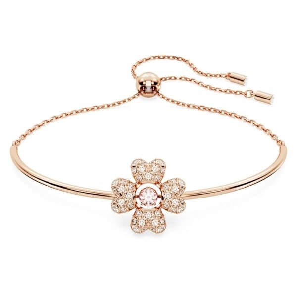 5674487 Swarovski Bilezik Idyllia:Bracelet Cz Clover Silk/Ros M 5674487