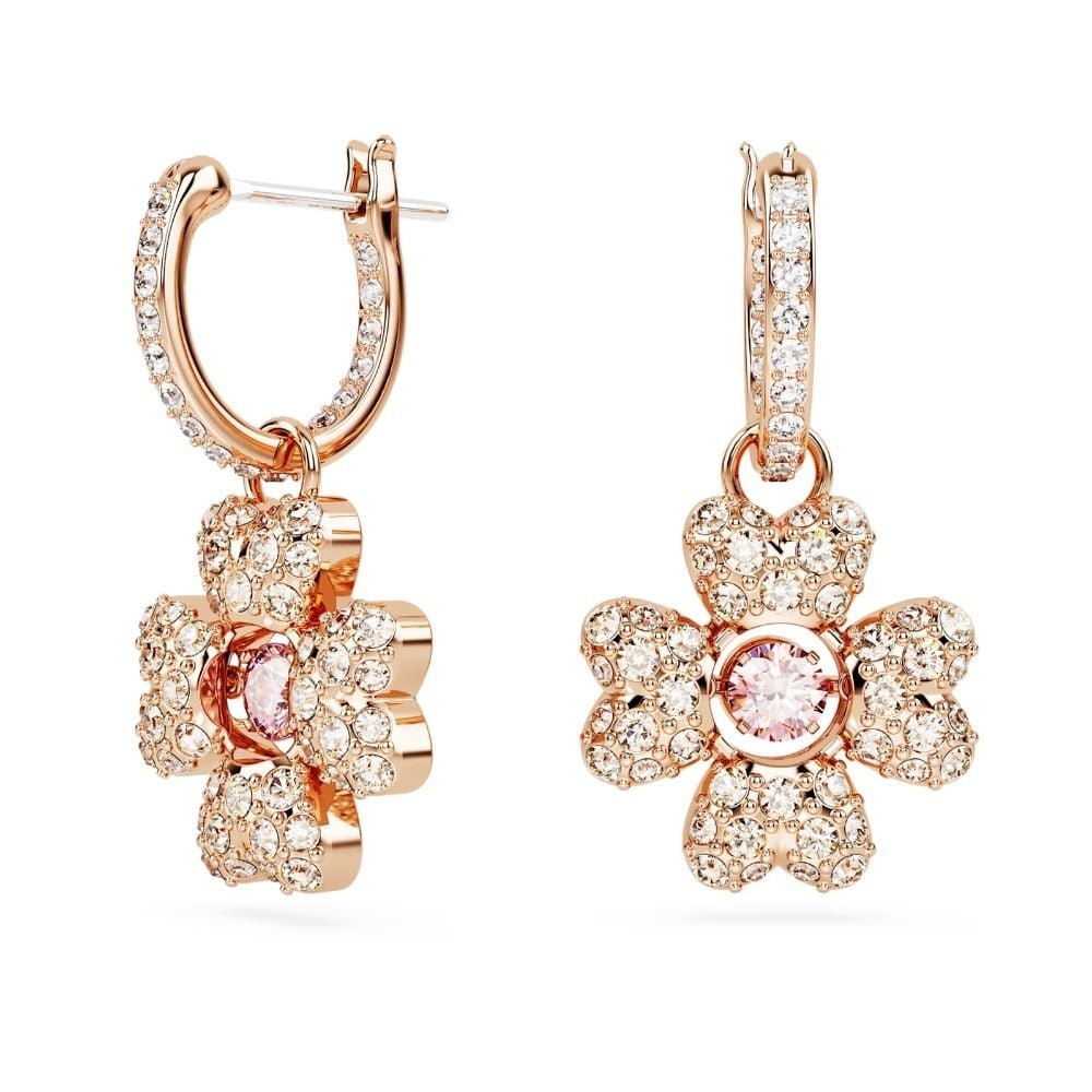 5674212 Swarovski Küpe Idyllia:Pe Mn Hoop Cz Clover Silk/Ros 5674212