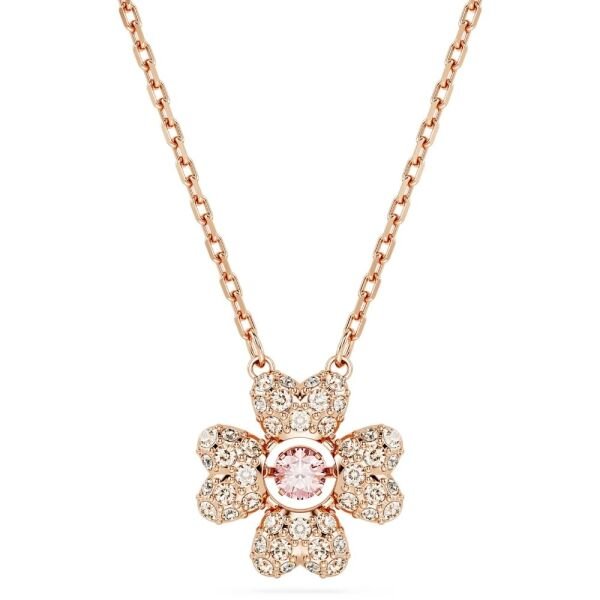5674211 Swarovski Kolye Idyllia:Pend Cz Clover Silk/Ros 5674211