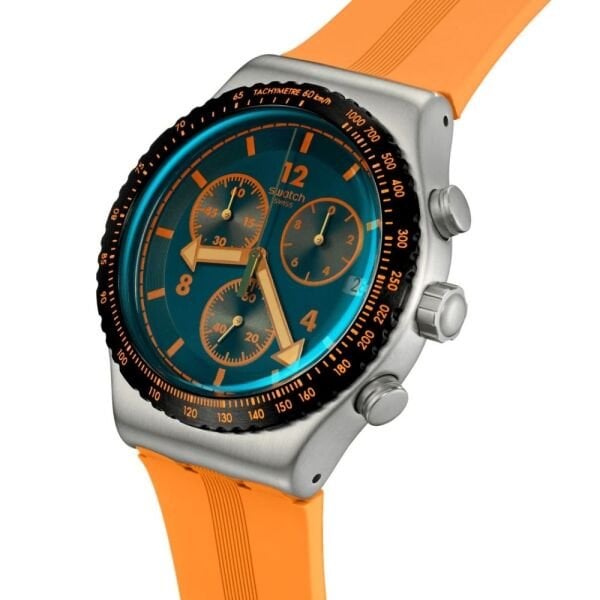 YVS529 Swatch Tangerine Tiger Erkek Kol Saati