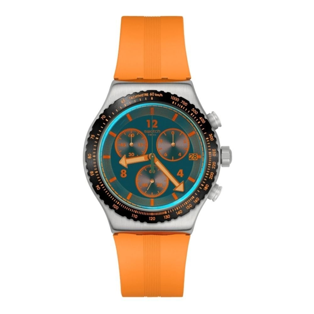 YVS529 Swatch Tangerine Tiger Erkek Kol Saati