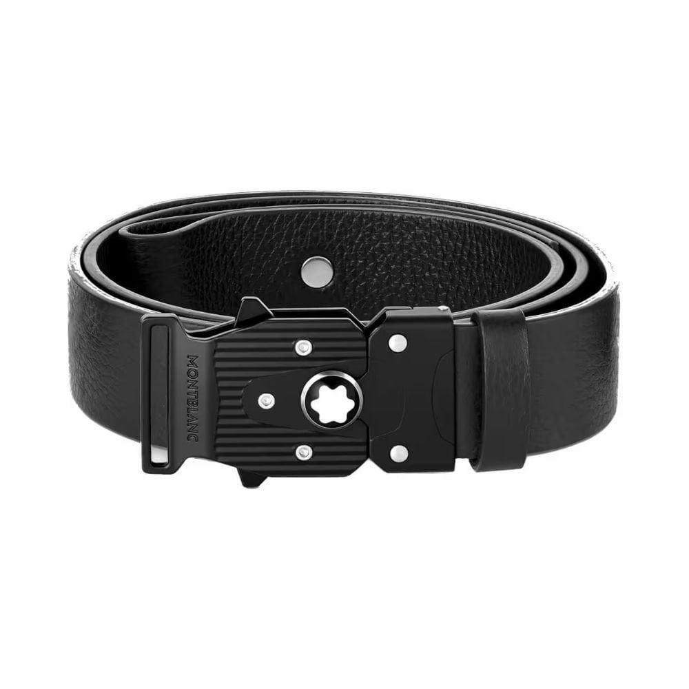 131167 Mont Blanc M Kilit 4810 Tokalı 35 mm Siyah Kemer