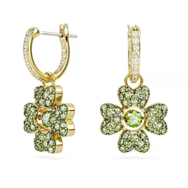 5670664 Swarovski Küpe Idyllia:Pe Mn Hoop Clover Cz Gre/Gos 5670664