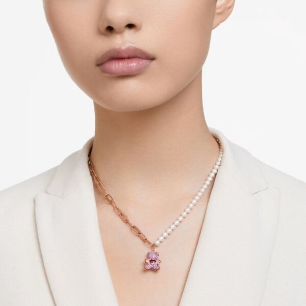5669166 Swarovski Kolye Mp Teddy:Pend Hrt Bear Lros/Ros 5669166