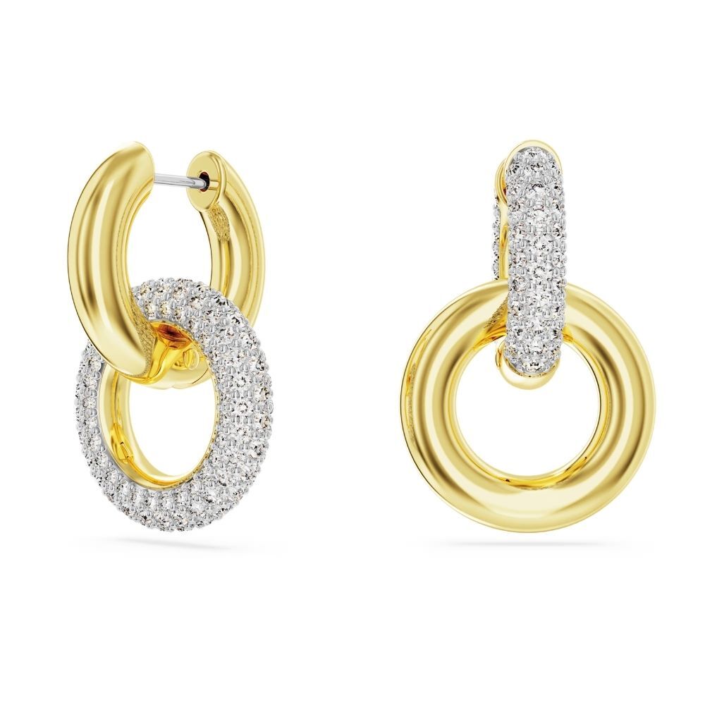 5668818 Swarovski Küpe Dextera:Pe Hoop Interlinked Cre/Gos 5668818