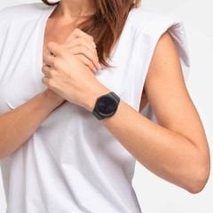 SO29B706 Swatch Black Rebel Again Unisex Kol Saati