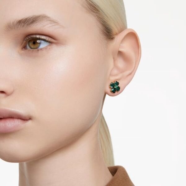 5666236 Swarovski Küpe Idyllia:Pe Stud Clover Gre/Gos 5666236
