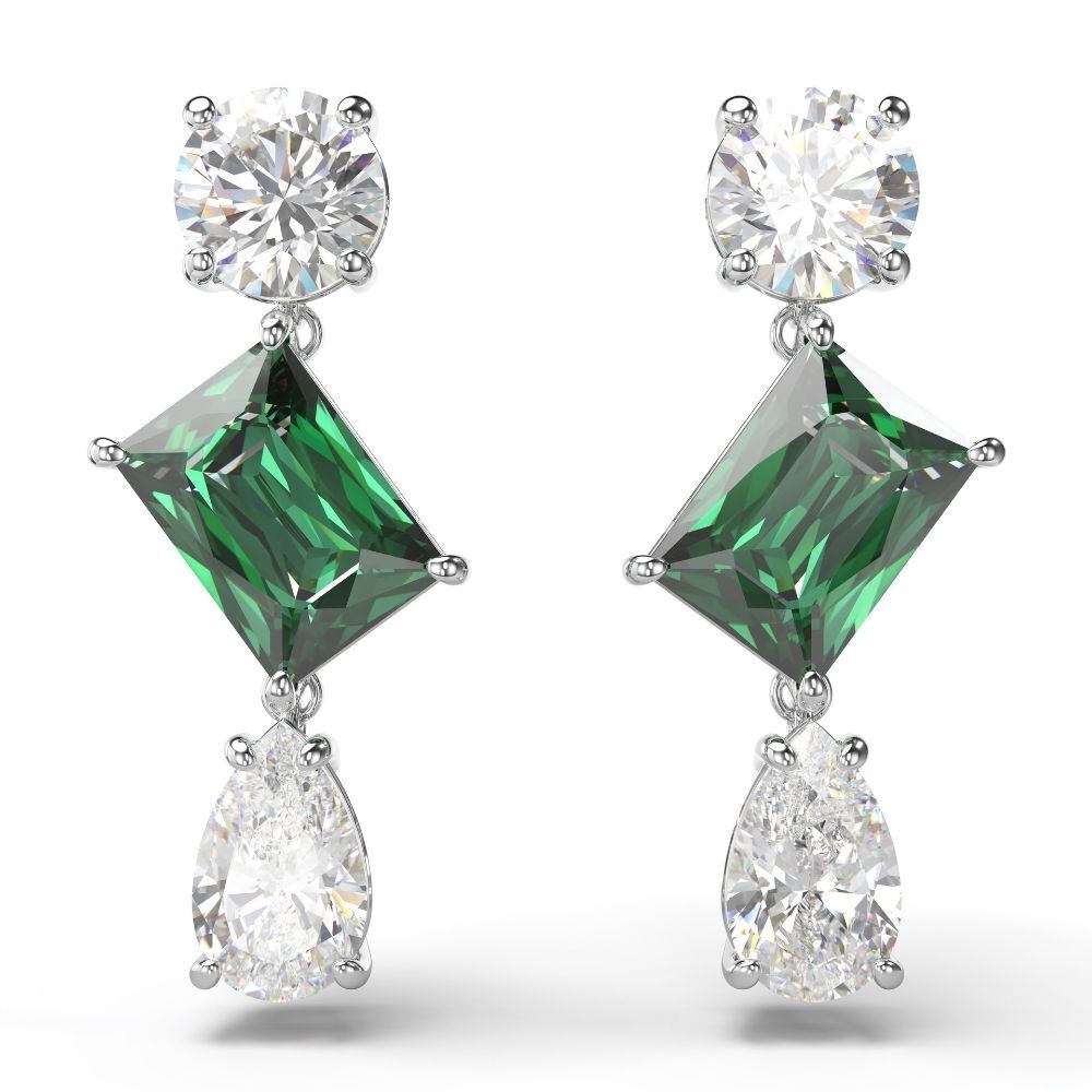 5665878 Swarovski Küpe Mesmera:Pe Sd Trio White/Rhs 5665878