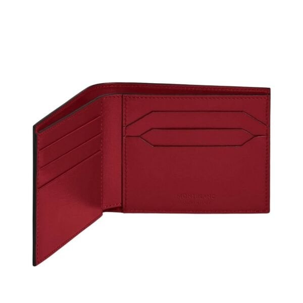 198805 Mont Blanc Meisterstück Kırmızı Cüzdan 6 cc