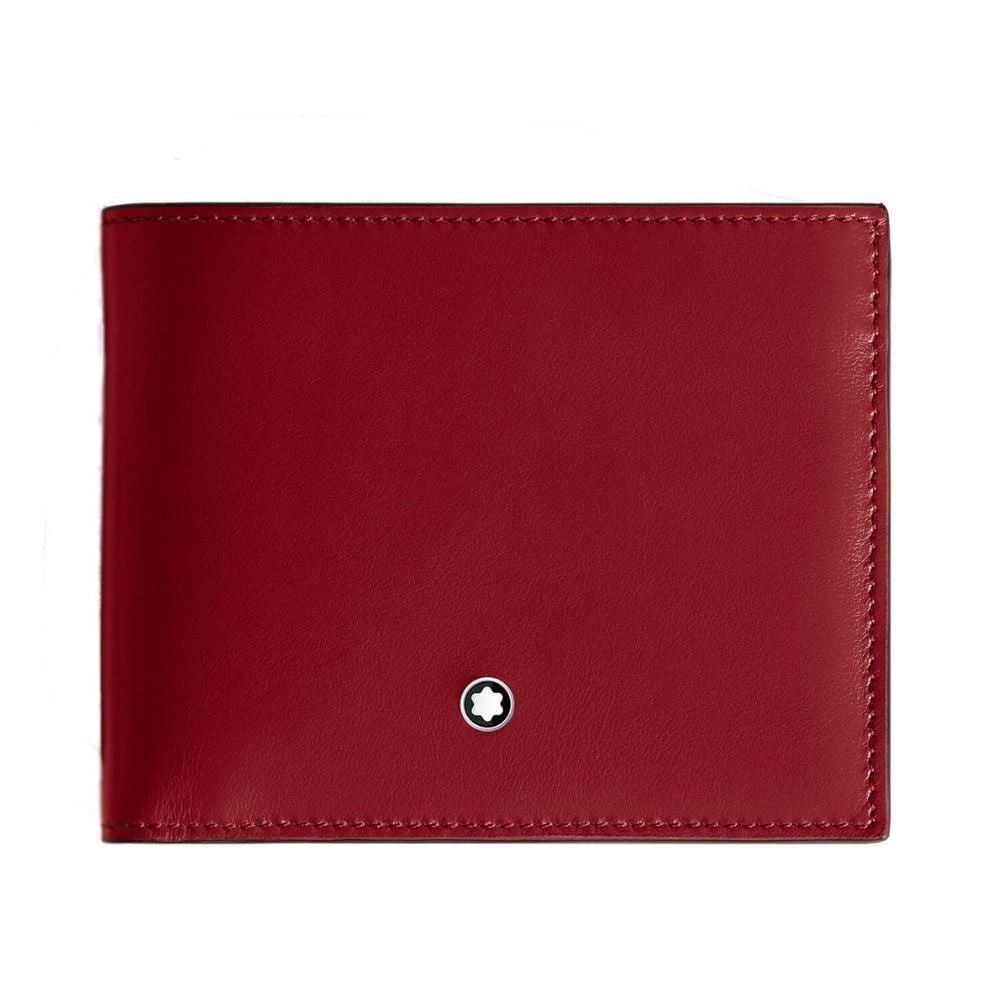 198805 Mont Blanc Meisterstück Kırmızı Cüzdan 6 cc